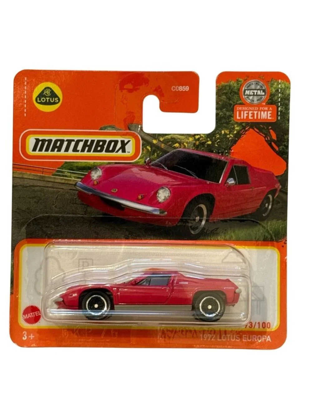 Matchbox 1972 Lotus Europa MBX Highway 93/100 Magenta Diecast NOC